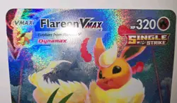 Oversized Pokemon Flareon VMAX SWSH180 Sword & Shield Promo Full Art Holo 320 HP - Image 3
