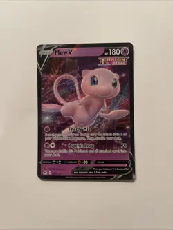 Pokemon TCG Mew V 060/159 Fusion Strike Ultra Rare Holo Card NM - Image 2