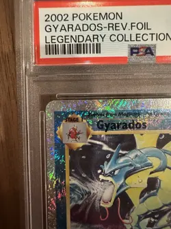 2002 POKEMON LEGENDARY COLLECTION #12 GYARADOS-REVERSE FOIL PSA 7 - Image 4