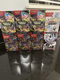POKEMON TCG BOOSTER BUNDLE X8 PHANTASMAL WHITE FLARE PRISMATIC PERFECT ORDER - Image 1