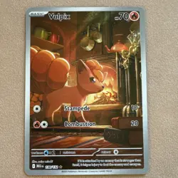 Pokemon TCG Vulpix Me01 Mega Evolution Illustration Rare Holo 138/132 70 HP 2025 - Image 5