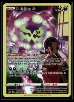 Spiritomb TG09/TG30 Holo Lost Origin Trainer Gallery Pokemon NM/M - Image 1