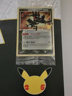 Pokemon TCG Sealed Black Star Promo Greninja Gold Star, SWSH144 - Image 1