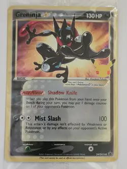 Pokemon TCG Sealed Black Star Promo Greninja Gold Star, SWSH144 - Image 2