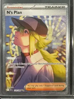 Pokemon N's Plan Trainer Full Art Special Illustration Rare Holo 170/086 - Image 1