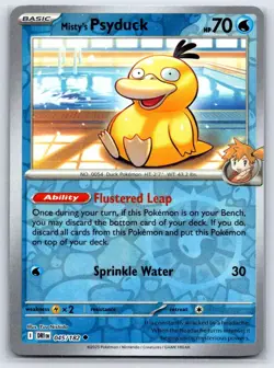 MISTY'S PSYDUCK 045/182 REVERSE HOLO DESTINED RIVALS POKEMON NEAR MINT - Image 1