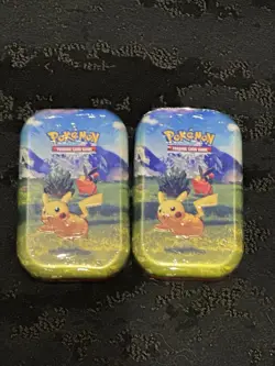 2X Pokemon Ascended Heroes Mini Tin Sealed Pikachu & Tepig 2026 TCG Booster Pack - Image 1