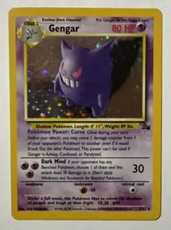 Pokemon Fossil Gengar Holo 5/62 - Image 1