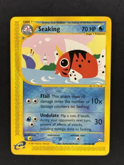 Seaking 59/147 - 2002 Aquapolis Uncommon eReader Non Holo Pokemon Card - LP - Image 1