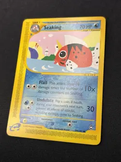 Seaking 59/147 - 2002 Aquapolis Uncommon eReader Non Holo Pokemon Card - LP - Image 2