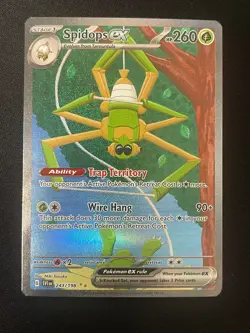 Pokemon Spidops ex SIR SV01: Scarlet & Violet Base Set 243/198 NM - Image 1