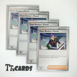 Team Rocket's Petrel 207/217 x4 Playset 4x Pokemon TCG ME Ascended Heroes ASC - Image 1