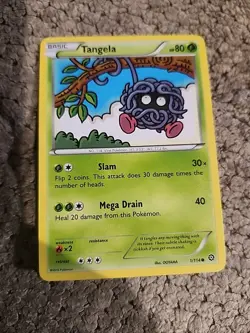 Pokemon TCG Tangela 1/114 XY-Steam Siege Regular - Image 1