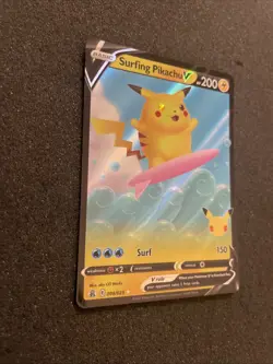Surfing Pikachu V - 008/025 Ultra Rare Celebrations NM - M Pokemon TCG - Image 2