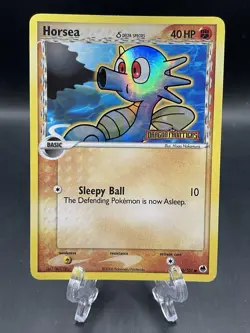 2006 Pokemon EX Dragon Frontiers - Horsea Reverse Holo Stamped 50/101 LP - Image 1