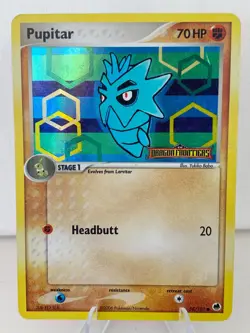 Pupitar - Dragon Frontiers - 58/101 - Reverse Holo - Stamped - Pokemon TCG - LP - Image 1