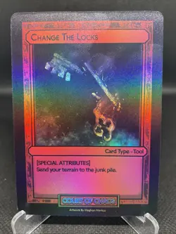 Divorced Dads TCG: Age of Alimony Holo Change the Locks - Tool Card - Image 1