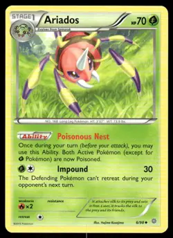 Ariados 6/98 Ancient Origins Pokemon TCG trading card - Image 1