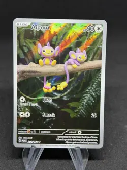 Aipom - 211/182 - Illustration Rare - Paradox Rift - Pokemon Card - NM/M - Image 1