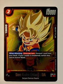 Dragon Ball Super CCG Son Goku (Mini): DA FB06-018 Rare Foil Anime Card - Image 1