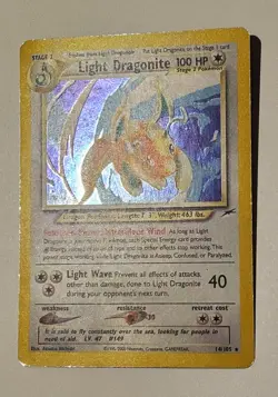 Pokemon TCG Light Dragonite Neo Destiny 14/105 Holo Rare 100 HP English Card - Image 3