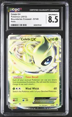 CGC 8.5 Celebi EX 2012 Boundaries Crossed 9/149 Holo Pokemon Card - Image 1