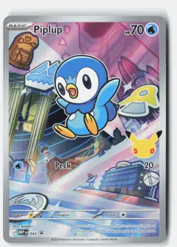 Piplup ME: Mega Evolution Promo 042 Pokemon Card Holofoil - Image 1