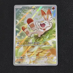 Scorbunny 225/217 Illustration Rare Ascended Heroes Pokemon Card NM - Image 1