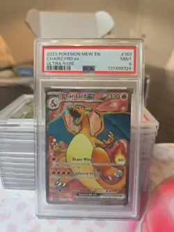 Charizard EX Full Art Holo Ultra Rare Card 183/165 SV Scarlet & Violet 151 Psa 9 - Image 1