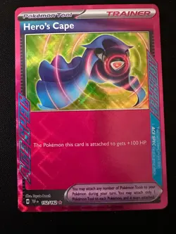 Pokemon TCG Hero's Cape Ace Spec Rare Card Temporal Forces 152/162 - Image 1