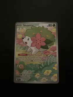 Pokemon TCG Shaymin Illustration Rare Card 185/182 Sv10: Destined Rivals - Image 1