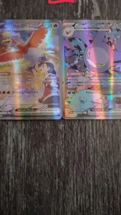 Pokemon EX Holo Cards Lot 25 - Ho-Oh EX, Team Rocket's Crobat EX, English - Image 1