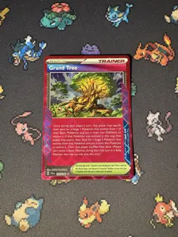 Pokemon Cards Grand Tree 136/142 Holo Ace Spec Stellar Crown - (NM) - Image 1