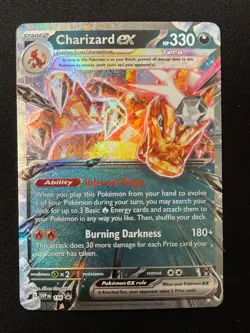 Pokemon Charizard ex Promo SV: Scarlet & Violet Promo Cards 196 NM - Image 1