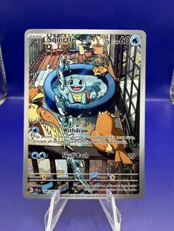 Squirtle 148/142 Stellar Crown Illustration Rare Pokemon TCG Card NM/M - Image 1