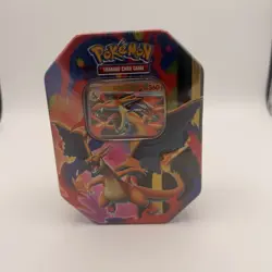 Pokemon TCG XY Era Mega Charizard Y EX Tin Factory Sealed Brand New Promo Card - Image 1