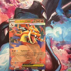 Mega Charizard Y Ex Ascended Heroes 022/217 Holo Rare Pokemon Card NM - Image 1