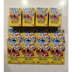 One Piece Card LOT! (4) Double Pack Box Set 10 and (8) Booster Packs!! OP-15 - Image 1