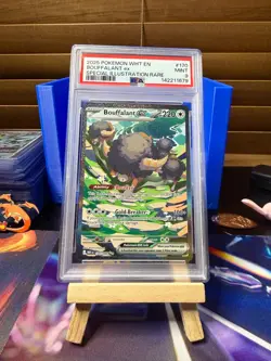 POKEMON TCG White Flare BOUFFALANT SIR Special Illustration Card 170/086 psa 9 - Image 1