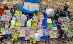 HUGE 2000+ Pokemon Card Lot Lanyards Coins Pins Perfect 4 Teachers Mystery Boxes - Image 1