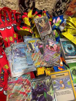 HUGE 2000+ Pokemon Card Lot Lanyards Coins Pins Perfect 4 Teachers Mystery Boxes - Image 3