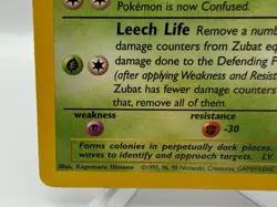 1st Edition Zubat 57/62 Fossil Set Rare Vintage 1999 Pokemon Card - NM - Image 5