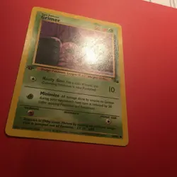 1st Edition Grimer 48/62 Fossil WOTC 1995 WOTC Pokemon Card LP Excellent - Image 3