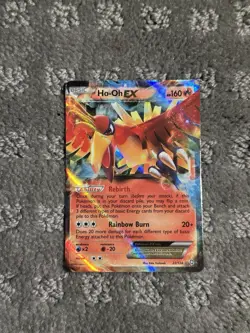 HO-OH EX EX RARE HOLO 22/124 DRAGONS EXALTED POKEMON MP-LP TCG CARD - Image 1