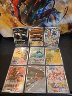 Pokemon Destined Rivals IR English Lot 9 Cards Total - Image 2