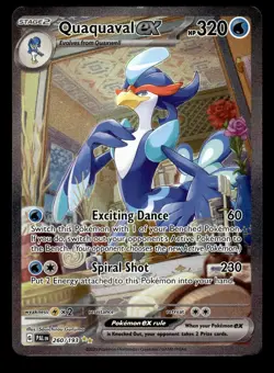 Quaquaval ex 260/193 Ultra Rare Paldea Evolved Pokemon Card - Image 1