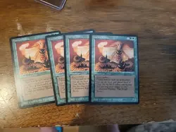 4x Hornet Cobra Legends Magic the Gathering MTG Card Vintage Rare Green Icon - Image 1