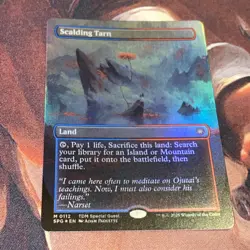 Scalding Tarn X1 Mtg Tarkir Dragonstorm Nm Foil Borderless Special Guest - Image 1