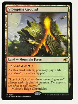 Stomping Ground Edge of Eternities 258 NM Magic MTG SHOCK LAND - Image 1