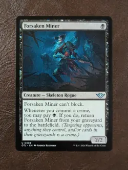 Forsaken Miner Outlaws of Thunder Junction MTG Regular - Image 1